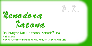 menodora katona business card